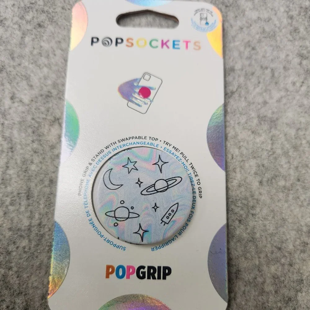 Space Doodle Popsockets Single Grip & Stand Universal Phones and Tablet Holder